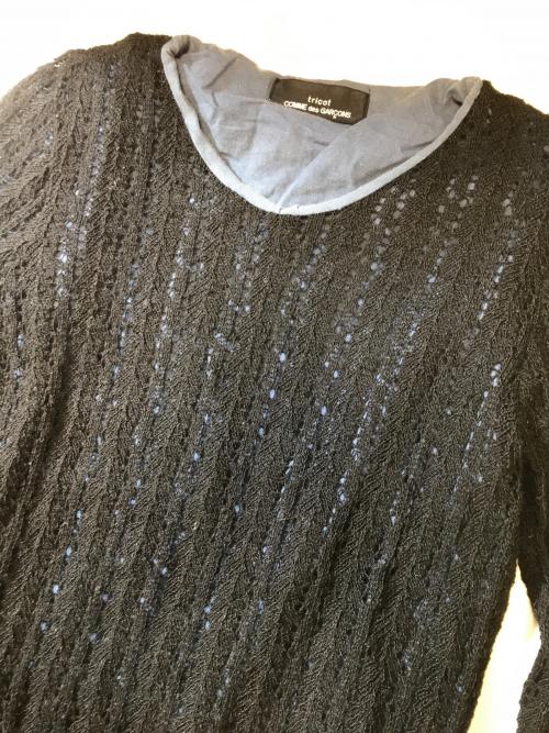 tricot COMME des GARCONS（トリココムデギャルソン）tricot COMME des GARCONS (トリココムデギャルソン) ドッキングニット ブラック サイズ:表記なしの古着・服飾アイテム
