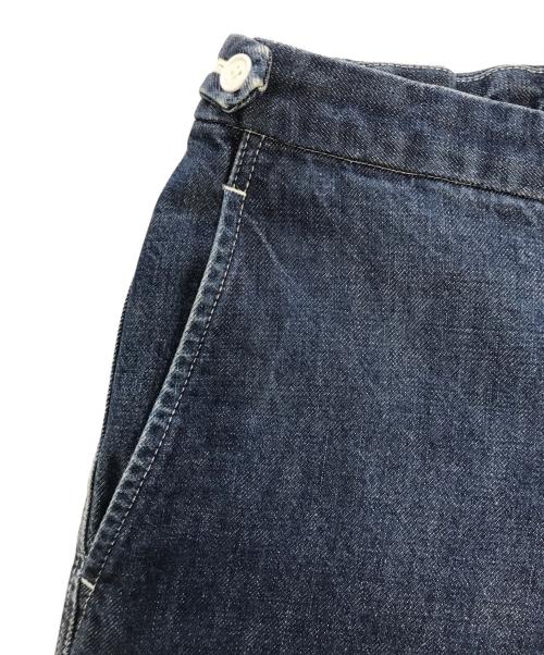 COMME des GARCONS HOMME PLUS（コムデギャルソンオムプリュス）COMME des GARCONS HOMME PLUS (コムデギャルソンオムプリュス) フラワーペイント デニムパンツ インディゴ サイズ:Lの古着・服飾アイテム