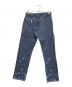 COMME des GARCONS HOMME PLUS (コムデギャルソンオムプリュス) フラワーペイント デニムパンツ インディゴ サイズ:L：23000円