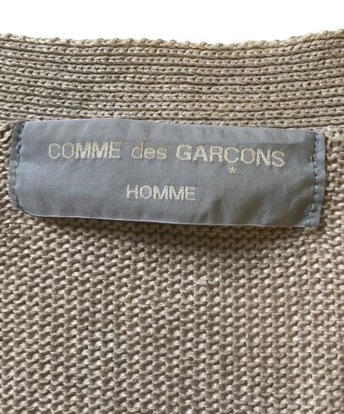 COMME des GARCONS HOMME（コムデギャルソン オム）COMME des GARCONS HOMME (コムデギャルソン オム) リネンニットカーディガン ベージュ サイズ:表記なしの古着・服飾アイテム