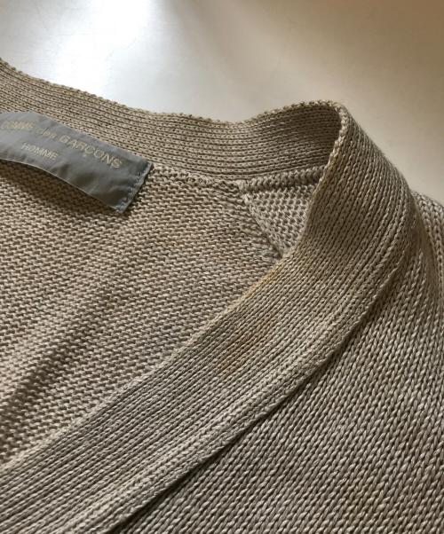 COMME des GARCONS HOMME（コムデギャルソン オム）COMME des GARCONS HOMME (コムデギャルソン オム) リネンニットカーディガン ベージュ サイズ:表記なしの古着・服飾アイテム