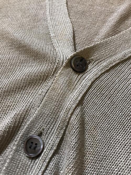 COMME des GARCONS HOMME（コムデギャルソン オム）COMME des GARCONS HOMME (コムデギャルソン オム) リネンニットカーディガン ベージュ サイズ:表記なしの古着・服飾アイテム