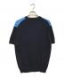 COMME des GARCONS HOMME (コムデギャルソン オム) 転写プリント 半袖ニット ネイビー サイズ:L：18000円