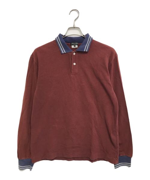 COMME des GARCONS HOMME PLUS（コムデギャルソンオムプリュス）COMME des GARCONS HOMME PLUS (コムデギャルソンオムプリュス) 長袖ポロシャツ レッド サイズ:Mの古着・服飾アイテム