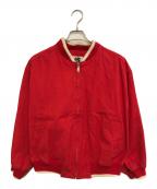I.S.アイエス）の古着「ロゴ ボンバージャケット」｜レッド