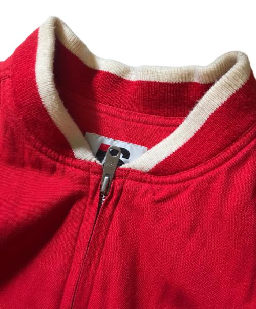 I.S.（アイエス）I.S. (アイエス) ロゴ ボンバージャケット レッド サイズ:SIZE9の古着・服飾アイテム