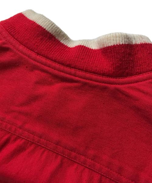 I.S.（アイエス）I.S. (アイエス) ロゴ ボンバージャケット レッド サイズ:SIZE9の古着・服飾アイテム