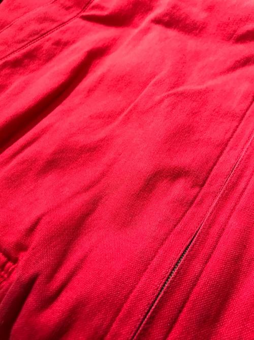 I.S.（アイエス）I.S. (アイエス) ロゴ ボンバージャケット レッド サイズ:SIZE9の古着・服飾アイテム