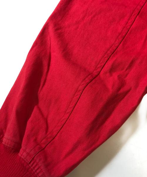 I.S.（アイエス）I.S. (アイエス) ロゴ ボンバージャケット レッド サイズ:SIZE9の古着・服飾アイテム