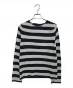 BLACK COMME des GARCONSブラックコムデギャルソン）の古着「ボーダーニット」｜ブラック
