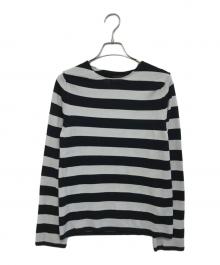 BLACK COMME des GARCONS（ブラックコムデギャルソン）の古着「ボーダーニット」｜ブラック