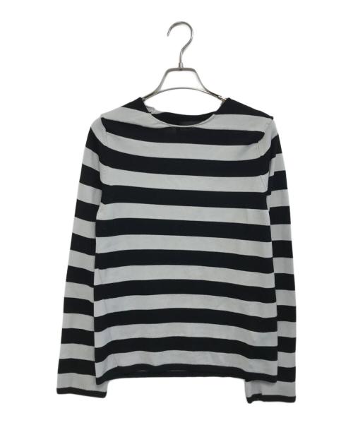 BLACK COMME des GARCONS（ブラックコムデギャルソン）BLACK COMME des GARCONS (ブラックコムデギャルソン) ボーダーニット ブラック サイズ:Sの古着・服飾アイテム