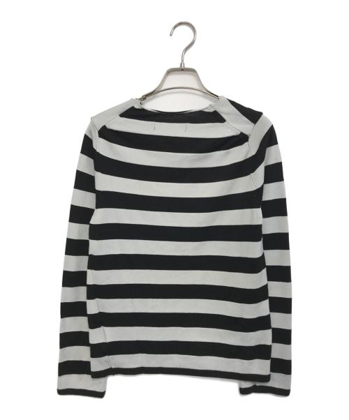 BLACK COMME des GARCONS（ブラックコムデギャルソン）BLACK COMME des GARCONS (ブラックコムデギャルソン) ボーダーニット ブラック サイズ:Sの古着・服飾アイテム