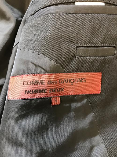 COMME des GARCONS HOMME DEUX（コムデギャルソン オム ドゥ）COMME des GARCONS HOMME DEUX (コムデギャルソン オム ドゥ) 90's ウールギャバ テーラードジャケット ブラック サイズ:Sの古着・服飾アイテム