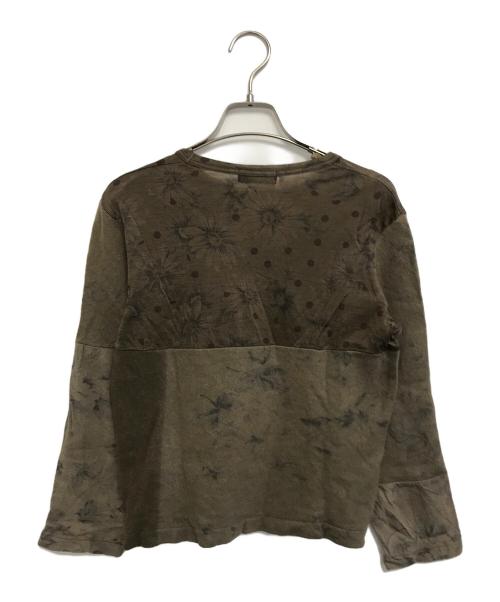 tricot COMME des GARCONS（トリココムデギャルソン）tricot COMME des GARCONS (トリココムデギャルソン) 縮絨切替ニット カーキ サイズ:表記なしの古着・服飾アイテム