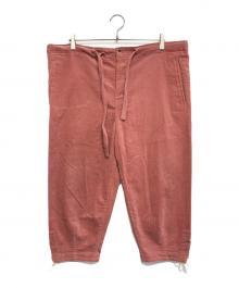 COMME des GARCONS HOMME PLUS（コムデギャルソンオムプリュス）の古着「クロップド  コーデュロイパンツ」｜ピンク