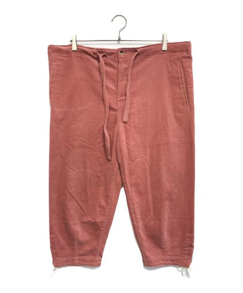 COMME des GARCONS HOMME PLUS（コムデギャルソンオムプリュス）COMME des GARCONS HOMME PLUS (コムデギャルソンオムプリュス) クロップド  コーデュロイパンツ ピンク サイズ:XSの古着・服飾アイテム