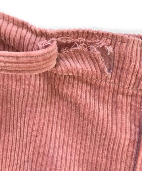 COMME des GARCONS HOMME PLUS（コムデギャルソンオムプリュス）COMME des GARCONS HOMME PLUS (コムデギャルソンオムプリュス) クロップド  コーデュロイパンツ ピンク サイズ:XSの古着・服飾アイテム