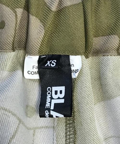 BLACK COMME des GARCONS（ブラックコムデギャルソン）BLACK COMME des GARCONS (ブラックコムデギャルソン) 総柄サルエルパンツ グリーン サイズ:XSの古着・服飾アイテム