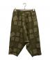 BLACK COMME des GARCONS（ブラックコムデギャルソン）の古着「総柄サルエルパンツ」｜グリーン