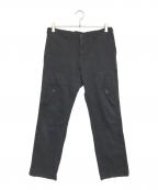 COMME des GARCONS HOMMEコムデギャルソン オム）の古着「ポリ縮絨 デザインパンツ」｜ブラック