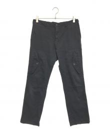 COMME des GARCONS HOMME（コムデギャルソン オム）の古着「ポリ縮絨 デザインパンツ」｜ブラック