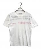 COMME des GARCONS SHIRTコムデギャルソンシャツ）の古着「インサイドアウト プリントTシャツ」｜ホワイト