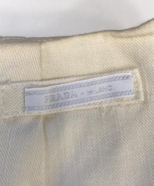 PRADA（プラダ）PRADA (プラダ) スカート アイボリー サイズ:40の古着・服飾アイテム