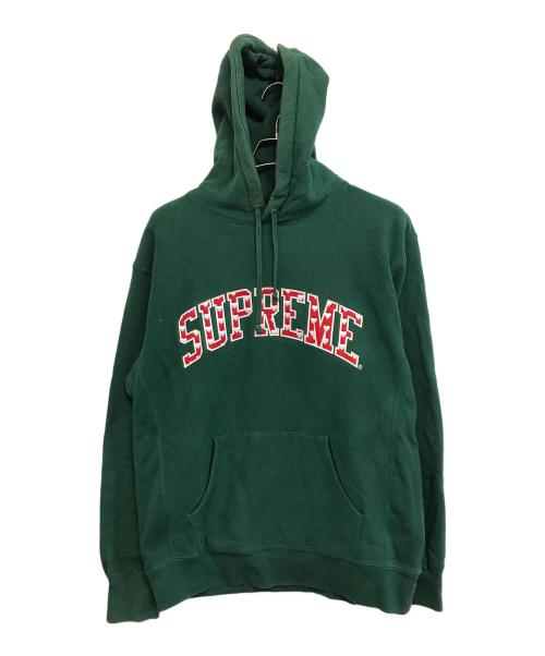 SUPREME（シュプリーム）Supreme (シュプリーム) Hearts Arc Hooded Sweatshirt グリーン サイズ:Mの古着・服飾アイテム