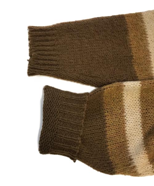 Nofibegian（ノーフィビッジアン）Nofibegian (ノーフィビッジアン) モヘアカーディガン ブラウン サイズ:Mの古着・服飾アイテム