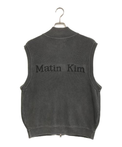 Matin Kim（マーティン・キム）Matin Kim (マーティン・キム) ニットベスト ブラック サイズ:Lの古着・服飾アイテム