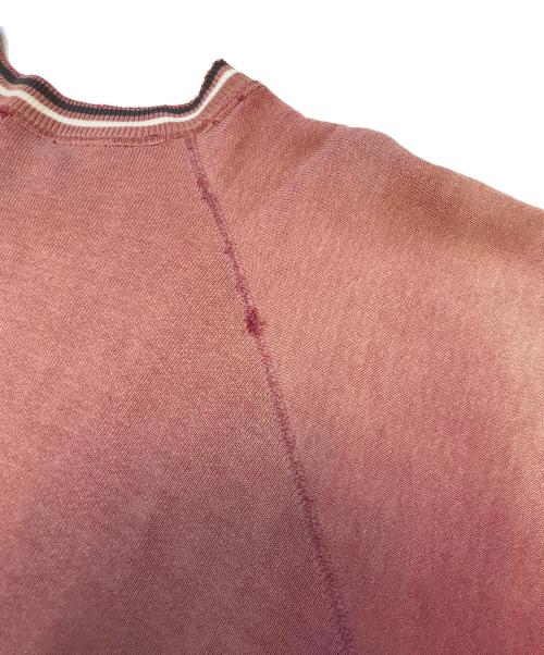 USED（ユーズド）USED (ユーズド) 3段プリント半袖スウェット レッド サイズ:不明の古着・服飾アイテム