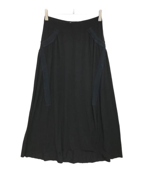 ISSEY MIYAKE（イッセイミヤケ）ISSEY MIYAKE (イッセイミヤケ) テープデザインスカート ブラック サイズ:2の古着・服飾アイテム