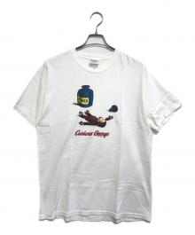 Hanes（ヘインズ）の古着「 90s Curious George(キューリアスジョージ) プリントTシャツ」｜ホワイト