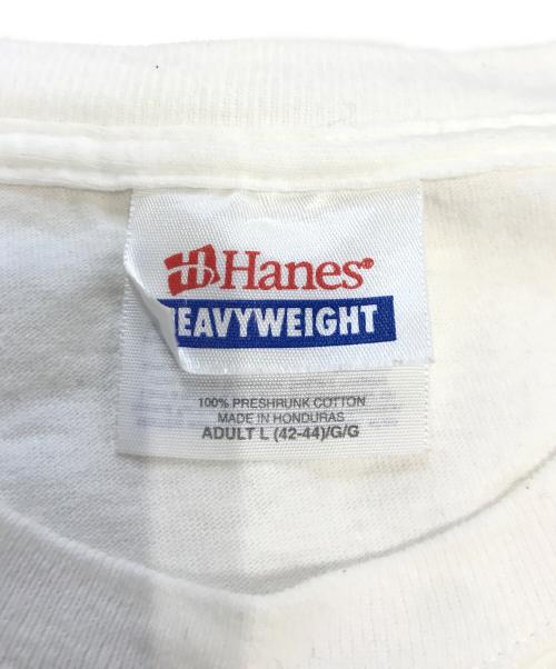 Hanes（ヘインズ）Hanes (ヘインズ)  90s Curious George(キューリアスジョージ) プリントTシャツ ホワイト サイズ:Lの古着・服飾アイテム