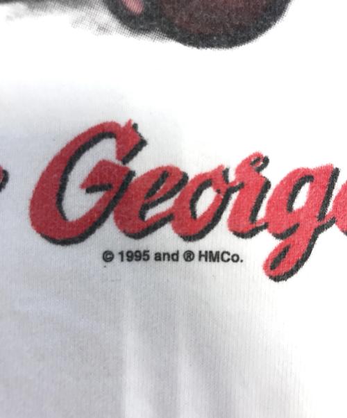 Hanes（ヘインズ）Hanes (ヘインズ)  90s Curious George(キューリアスジョージ) プリントTシャツ ホワイト サイズ:Lの古着・服飾アイテム