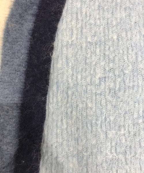 TOWN CRAFT（タウンクラフト）TOWN CRAFT (タウンクラフト) モヘア混Vネックニット スカイブルー サイズ:Mの古着・服飾アイテム