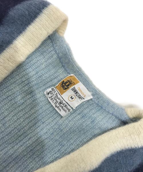 TOWN CRAFT（タウンクラフト）TOWN CRAFT (タウンクラフト) モヘア混Vネックニット スカイブルー サイズ:Mの古着・服飾アイテム