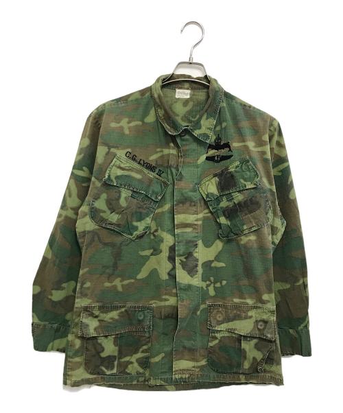 US ARMY（ユーエスアーミー）US ARMY (ユーエスアーミー) ジャングルファティーグジャケット グリーン サイズ:S-Rの古着・服飾アイテム