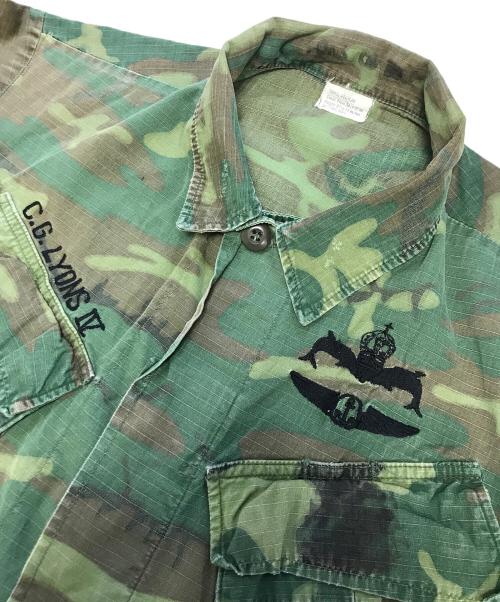 US ARMY（ユーエスアーミー）US ARMY (ユーエスアーミー) ジャングルファティーグジャケット グリーン サイズ:S-Rの古着・服飾アイテム