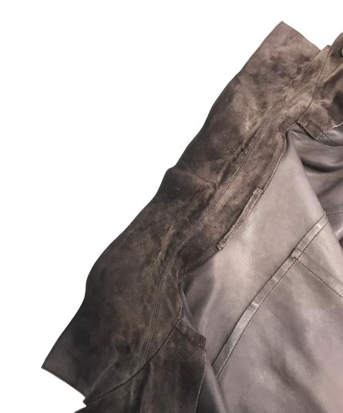 GUCCI（グッチ）GUCCI (グッチ) スエード レザージャケット ブラウン サイズ:44の古着・服飾アイテム