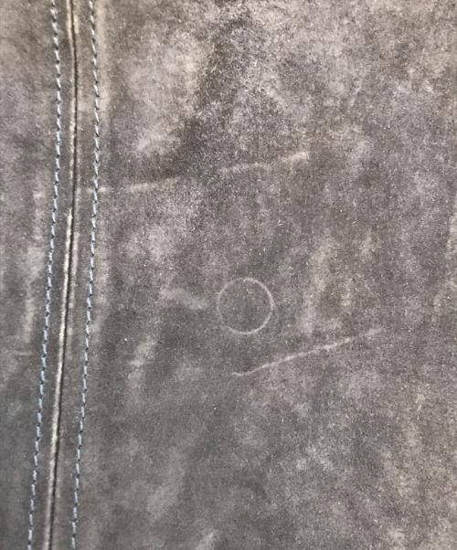 GUCCI（グッチ）GUCCI (グッチ) スエード レザージャケット ブルー サイズ:46の古着・服飾アイテム