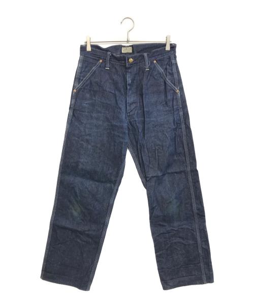 ATLAST & CO（アットラスト）ATLAST & CO (アットラスト) シンチバックペインターデニムパンツ インディゴ サイズ:32の古着・服飾アイテム