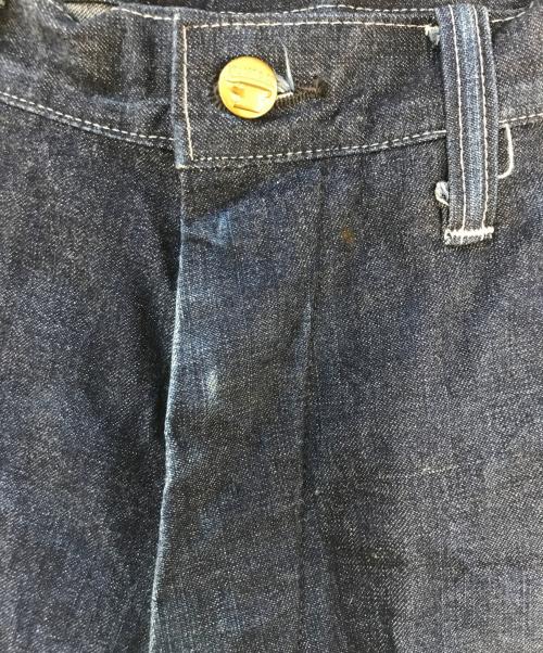 ATLAST & CO（アットラスト）ATLAST & CO (アットラスト) シンチバックペインターデニムパンツ インディゴ サイズ:32の古着・服飾アイテム