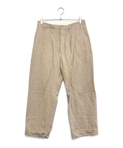 ATLAST & CO（アットラスト）ATLAST & CO (アットラスト) タックパンツ ベージュ サイズ:32の古着・服飾アイテム