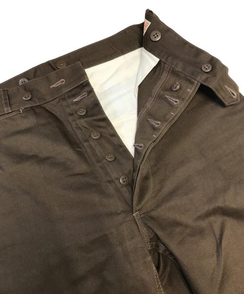 ATLAST & CO（アットラスト）ATLAST & CO (アットラスト) ワークトラウザーパンツ ブラウン サイズ:32の古着・服飾アイテム