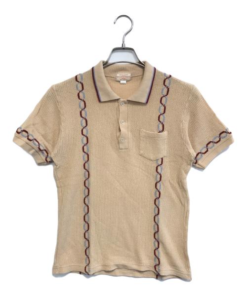 BUTCHER PRODUCTS（ブッチャープロダクツ）BUTCHER PRODUCTS (ブッチャープロダクツ) ニットポロシャツ ベージュ サイズ:36の古着・服飾アイテム