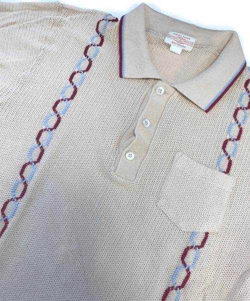 BUTCHER PRODUCTS（ブッチャープロダクツ）BUTCHER PRODUCTS (ブッチャープロダクツ) ニットポロシャツ ベージュ サイズ:36の古着・服飾アイテム