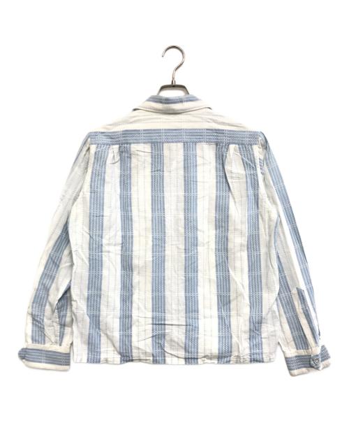 BUTCHER PRODUCTS（ブッチャープロダクツ）BUTCHER PRODUCTS (ブッチャープロダクツ) オープンカラー長袖シャツ スカイブルー サイズ:14 1/2の古着・服飾アイテム