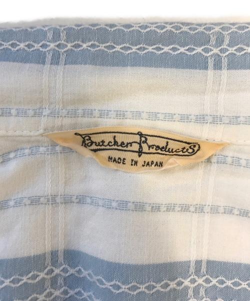 BUTCHER PRODUCTS（ブッチャープロダクツ）BUTCHER PRODUCTS (ブッチャープロダクツ) オープンカラー長袖シャツ スカイブルー サイズ:14 1/2の古着・服飾アイテム